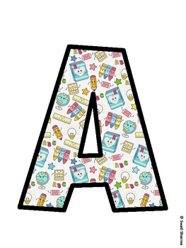 Back To School Bulletin Board Decor Kit, Back To School Bulletin Board Letter