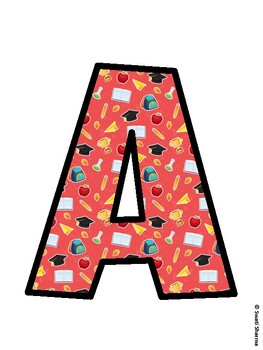 Back To School Bulletin Board Decor Kit, Back To School Bulletin Board Letter