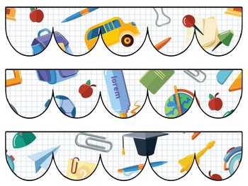 Back To School Bulletin Board Decor Kit, Back To School Letters
