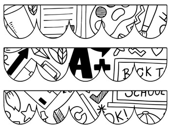 Back To School Bulletin Board Decor Kit, Back To School Letters