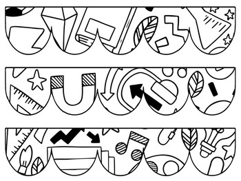 Back To School Bulletin Board Decor Kit, Back To School Letters