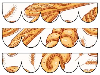 Bakery Bulletin Board Decor Kit, Bakery Letters