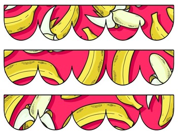 Banana Bulletin Board Decor Kit, Banana Letters