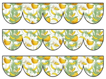 Banana Bulletin Board Decor Kit, Banana Letters