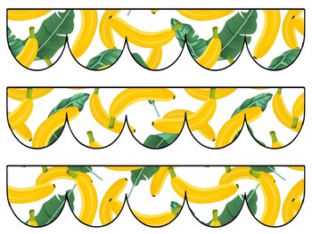Banana Bulletin Board Decor Kit, Banana Letters