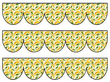 Banana Bulletin Board Decor Kit, Banana Letters