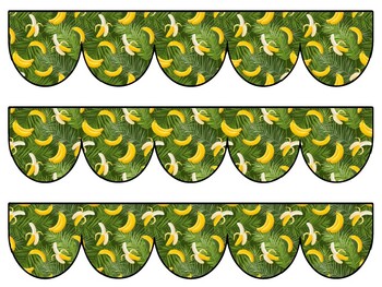 Banana Bulletin Board Decor Kit, Banana Letters