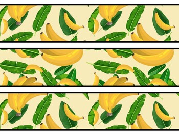 Banana Bulletin Board Décor Kit, Banana Letters, Banana Banner, Banana Border