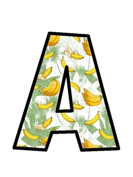 Banana Bulletin Board Letters, Banana Bulletin Board Décor Kit, Banana Door D