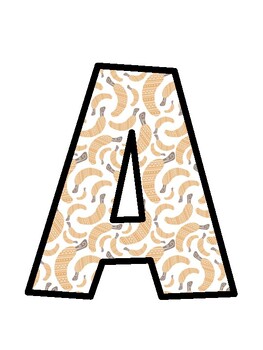 Banana Bulletin Board Letters, Banana Bulletin Board Décor Kit, Banana Door D