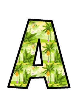 Banana Bulletin Board Letters, Banana Bulletin Board Décor Kit, Banana Door D