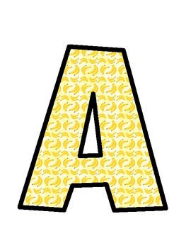 Banana Bulletin Board Letters, Banana Bulletin Board Décor Kit, Banana Door D