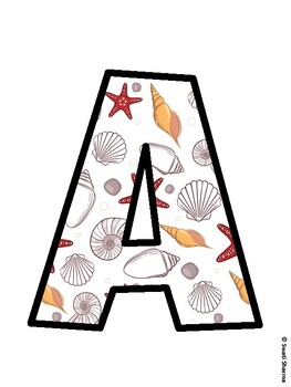Beach Bulletin Board Decor Kit, Beach Bulletin Board Letters