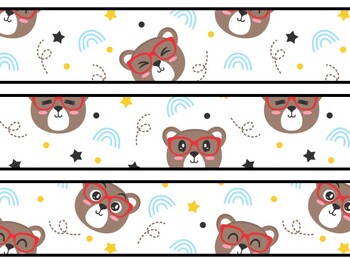 Bear Bulletin Board Decor Kit, Bear Letters, Bear Borders