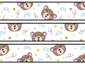 Bear Bulletin Board Decor Kit, Bear Letters, Bear Borders