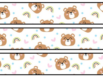 Bear Bulletin Board Decor Kit, Bear Letters, Bear Borders