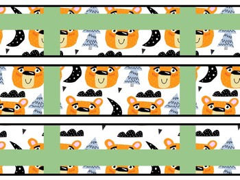 Bear Bulletin Board Decor Kit, Bear Letters, Bear Borders