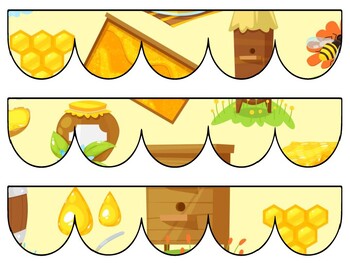 Bee, Apiary Bulletin Board Decor Kit, Bee, Apiary Letters