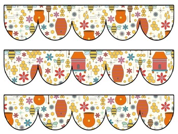 Bee, Apiary Bulletin Board Decor Kit, Bee, Apiary Letters