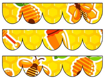 Bee, Honey Bulletin Board Decor Kit, Bee, Honey Letters