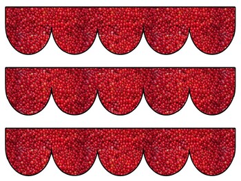 Berry Bulletin Board Decor Kit, Berry Letters