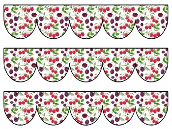Berry Bulletin Board Decor Kit, Berry Letters