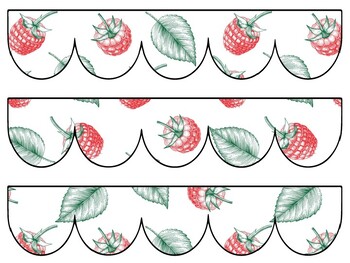 Berry Bulletin Board Decor Kit, Berry Letters