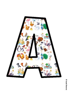 Birds Bulletin Board Decor Kit, Birds Bulletin Board Letters