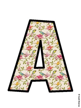 Birds Bulletin Board Decor Kit, Birds Bulletin Board Letters