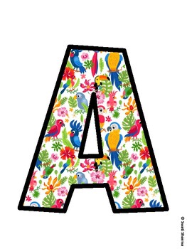 Birds Bulletin Board Decor Kit, Birds Bulletin Board Letters