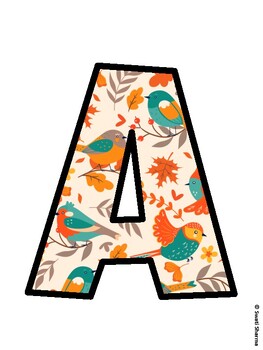 Birds Bulletin Board Decor Kit, Birds Bulletin Board Letters