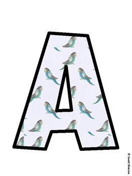 Birds Bulletin Board Decor Kit, Birds Bulletin Board Letters