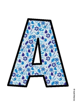 Birds Bulletin Board Decor Kit, Birds Bulletin Board Letters