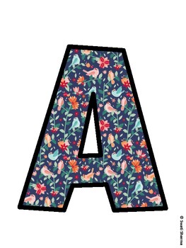 Birds Bulletin Board Decor Kit, Birds Bulletin Board Letters