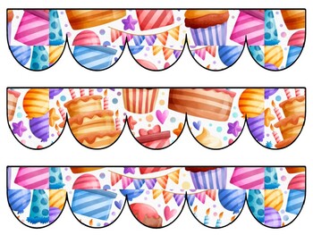 Birthday Bulletin Board Decor Kit, Birthday Letters