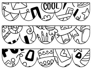 Birthday Bulletin Board Decor Kit, Birthday Letters