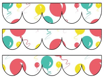 Birthday Bulletin Board Decor Kit, Birthday Letters