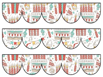 Birthday Bulletin Board Decor Kit, Birthday Letters