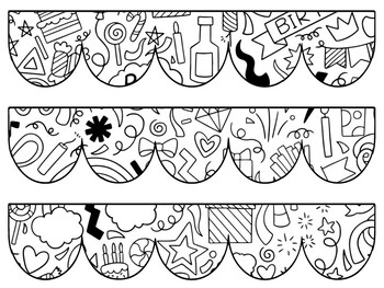 Birthday Bulletin Board Decor Kit, Birthday Letters