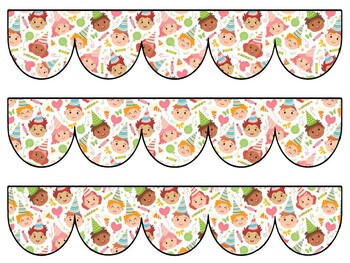 Birthday Bulletin Board Decor Kit, Birthday Letters