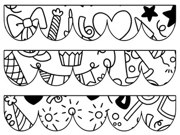 Birthday Bulletin Board Decor Kit, Birthday Letters