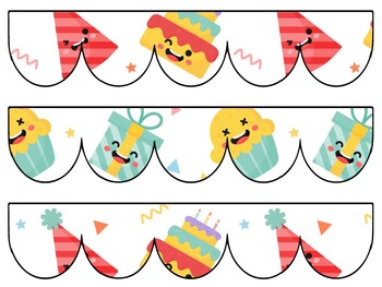 Birthday Bulletin Board Decor Kit, Birthday Letters