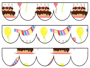 Birthday Bulletin Board Decor Kit, Birthday Letters