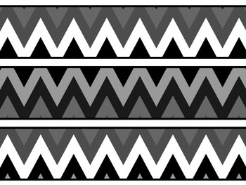 Black And White Bulletin Board Décor Kit, Black And White Letters