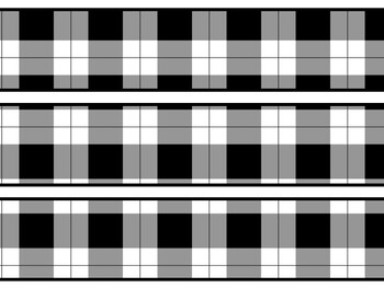 Black And White Bulletin Board Décor Kit, Black And White Letters
