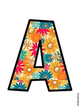 Botanical Bulletin Board Decor Kit, Botanical Bulletin Board Letters