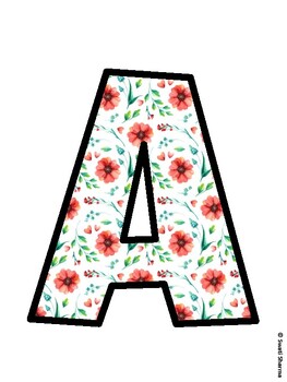 Botanical Bulletin Board Decor Kit, Botanical Bulletin Board Letters