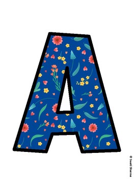 Botanical Bulletin Board Decor Kit, Botanical Bulletin Board Letters