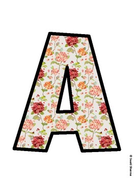 Botanical Bulletin Board Decor Kit, Botanical Bulletin Board Letters