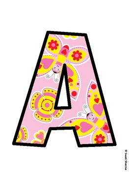 Botanical Bulletin Board Decor Kit, Botanical Bulletin Board Letters
